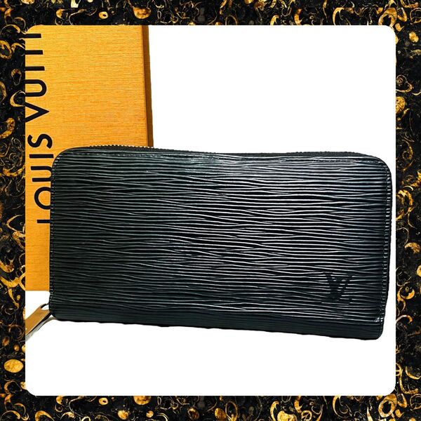 ルイヴィトン LOUIS VUITTON ジッピーウォレット 長財布 ラウンドファスナー エピ ノワール ブラック M61857
