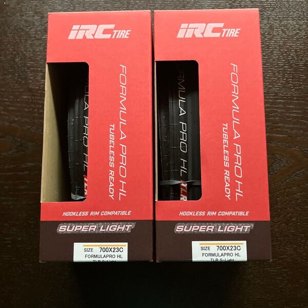 IRC FORMULA PRO HL チューブレスタイヤ 700x23C 2本セット