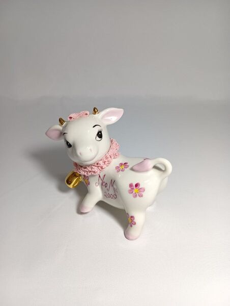 アイリッシュドレスデン 干支 2009 牛 うし moomoo 箱付き 置物 陶器 フィギュア インテリア