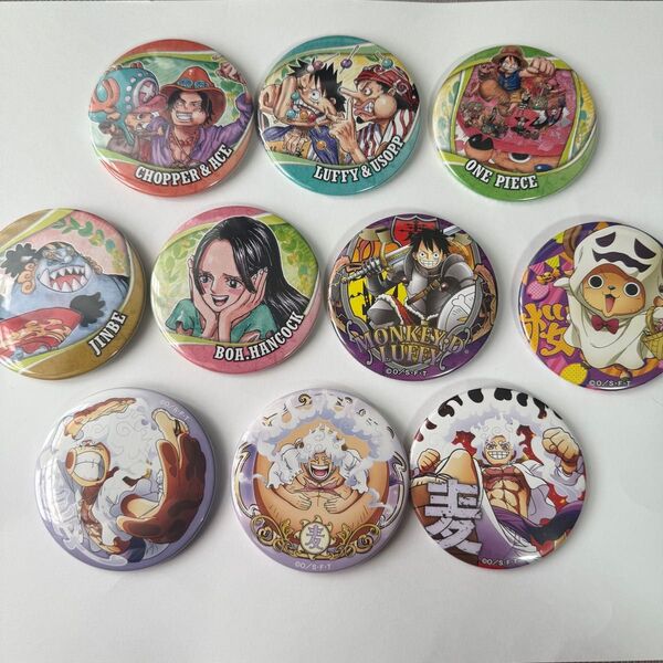 ワンピース ONE PIECE 輩缶バッジ コレクション缶バッジ グッズ 10個セット 在庫処分 一部汚れあり
