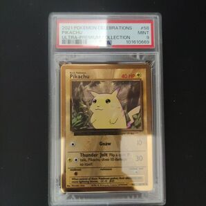 ピカチュウ メタルカード 英語 psa9