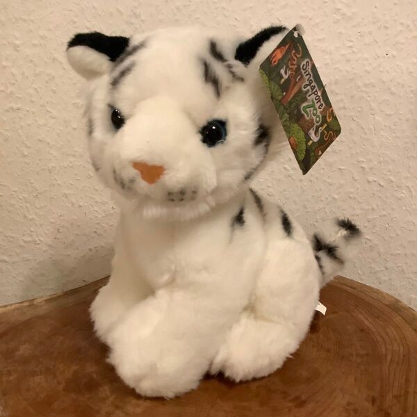 ホワイトタイガー ぬいぐるみ シンガポール動物園 タグ付き 未使用