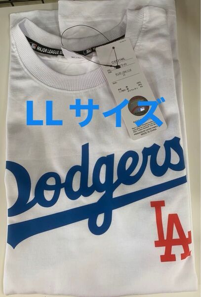 LLサイズ Tシャツ ドジャース ホワイト LA Dodgers