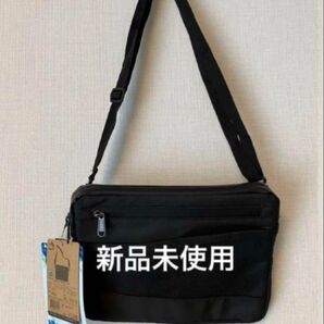 【新品未使用】Wジョイントスクエアサコッシュ ブラック ワークマン