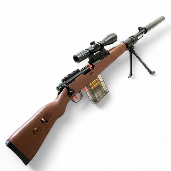 98k 風 エアコキ ナーフガンブローバック排莢 ライブカート スポンジ弾 Kar98K ボルトアクションライフル銃