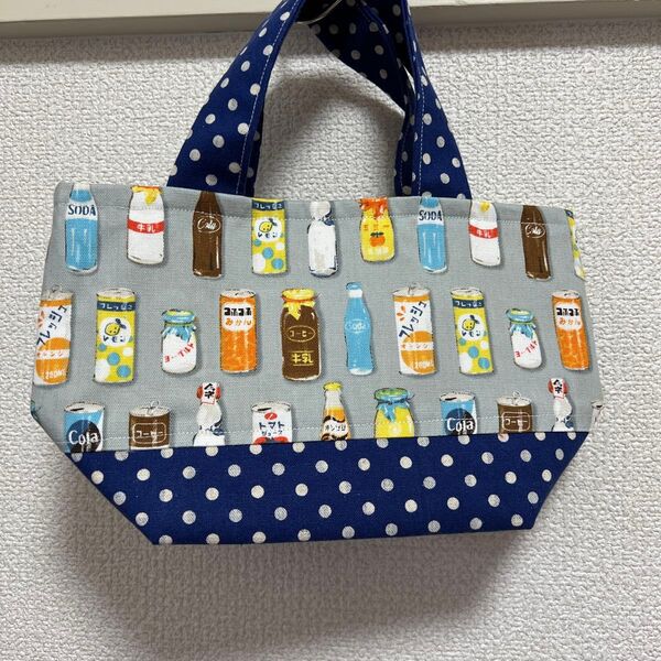 ハンドメイド ランチバッグ ミニトート