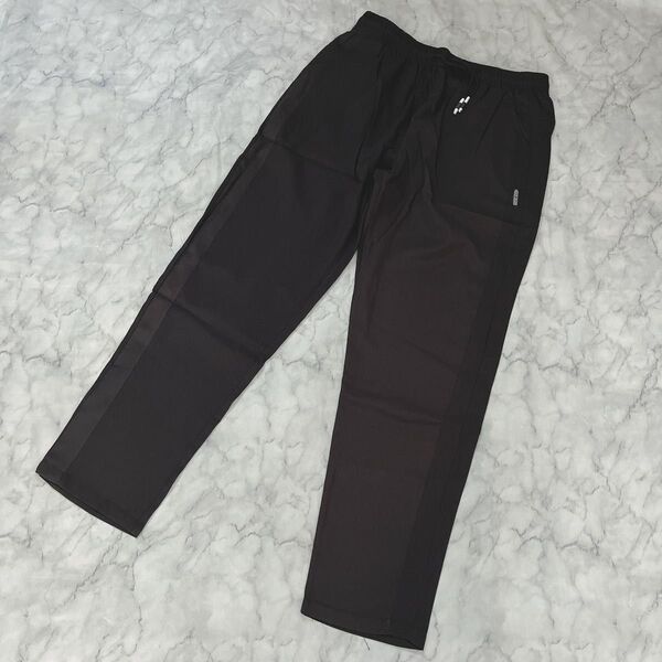 メンズ カジュアルパンツ 3XL 黒 冷感パンツ スラックス