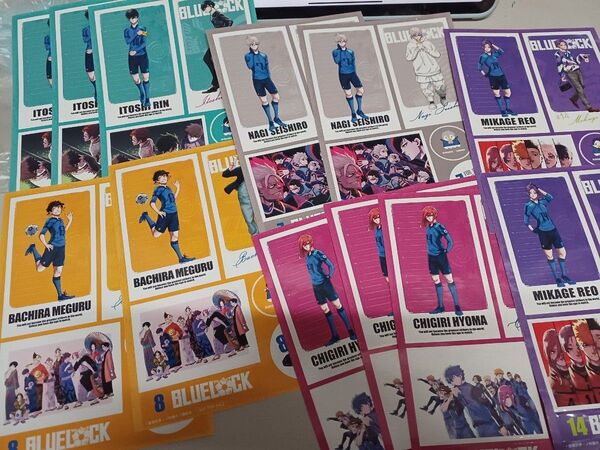 ブルーロック ローソン ステッカー 5種複数枚セット