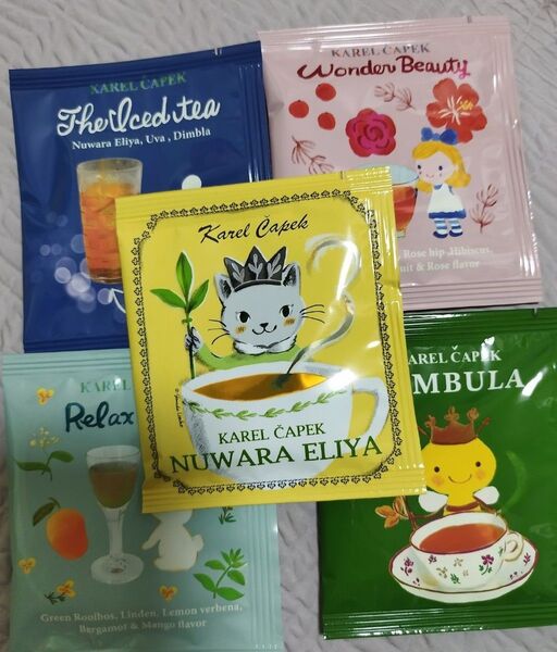 紅茶 カレルチャペック紅茶店 5つ 写真参考