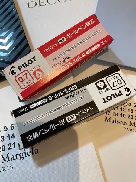 パイロット アクロインキ ボールペン替芯 黒5本 赤6本 新品 0.7mm