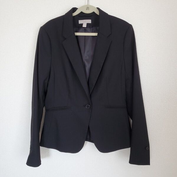 H&M テーラードジャケット ブラック ジャケット 黒