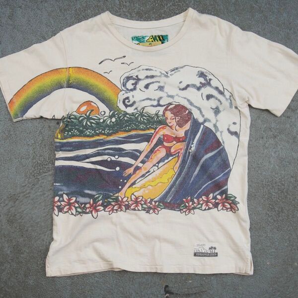90s USA製 サーフtシャツ シングルステッチ ヴィンテージ