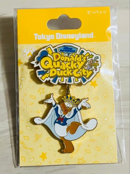東京ディズニーランド ドナルド クワッキーダックシティ ピンバッジ