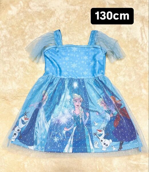 アナと雪の女王 エルサ 水着 130cm