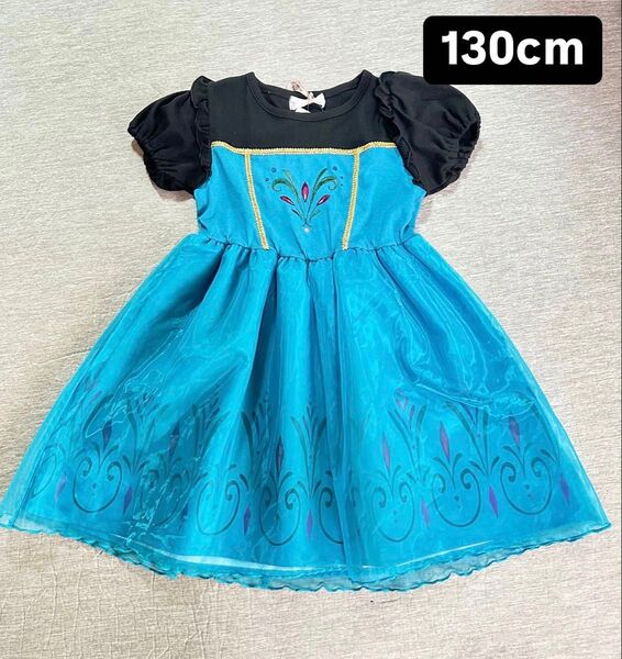 アナと雪の女王 エルサ ドレス 130cm エルサフリルノースリーブTシャツ 120cm 2点セット