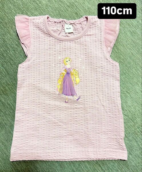 ラプンツェル フリルノースリーブTシャツ 110cm