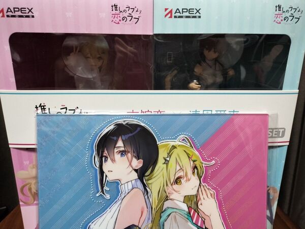 【開封済】マイルストン APE× 推シノラブヨリ恋ノラブ 古館恋&速星アクル 1/7スケール塗装済完成品フィギュア 2体セット