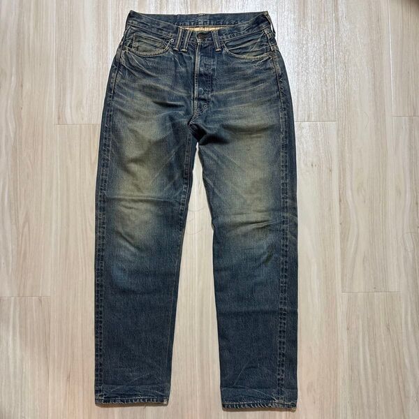 BAL anachronorm アナクロノーム ヴィンテージ加工 デニムパンツ W30 セルビッジ 赤耳