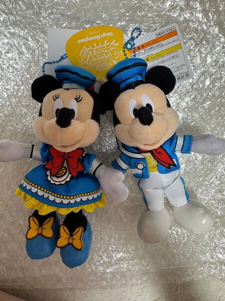 ディズニー ドナルド パルパルーザ ミッキー ミニー ぬいぐるみバッジ 未使用 2個セット