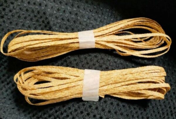日本製 コニーテープ ナチュラル 3mm幅 5m×2 手芸 麦わら帽子 ハンドメイド 創作 ドール 作家 ミニチュア