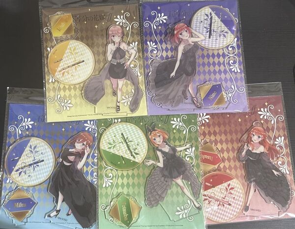 五等分の花嫁 5人セット アクリルスタンド 中野一花 二乃 三玖 四葉 五月