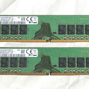 SAMSUNG DDR4-2666 16GB 2本 32GBセット 動作確認済