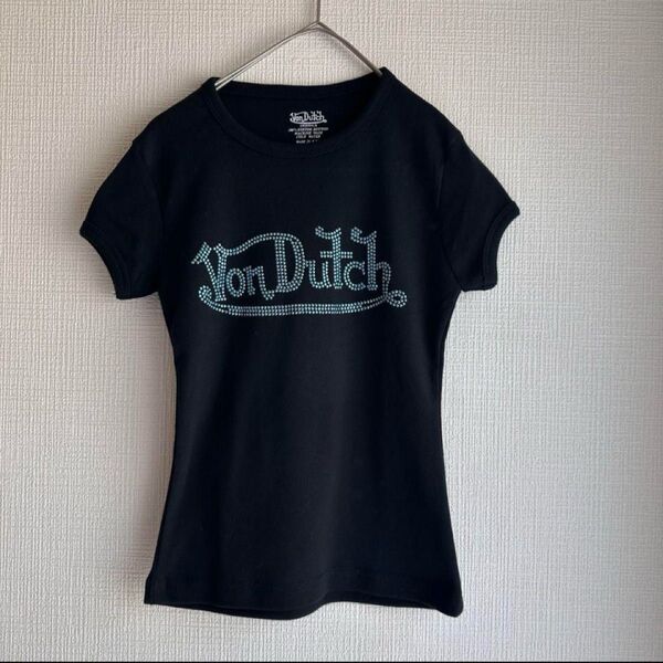 希少 未使用に近い ボンタッチ ストーンロゴ Tシャツ S 黒