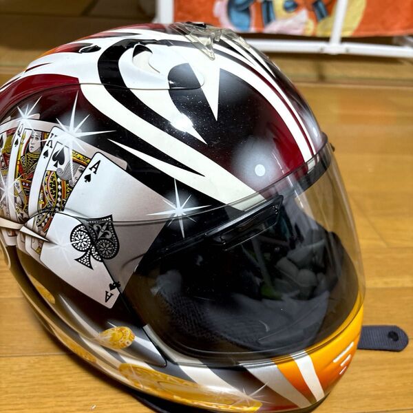 【小山和良選手モデル】Arai アライ ヘルメット ロイヤルストレートフラッシュ レプリカ トランプ レア