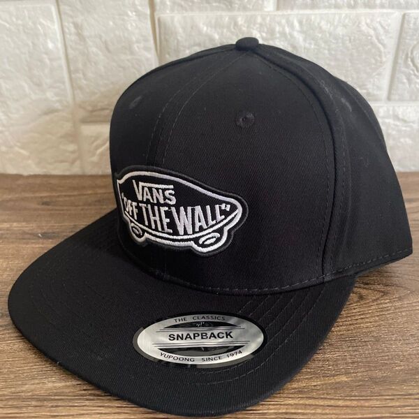 VANS メンズ BLACK キャップ CAP スケボー アウトドア 新品 送料無料