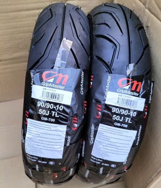 新品タイヤ 2本セット 90/90-10 Dio JOG アクシス V125 GM700