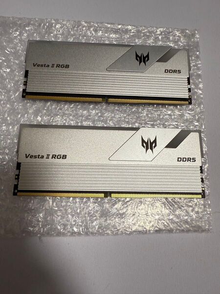 Acer Predator Vesta II DDR5 6000MHz メモリ 32GB (16GBx2) RGB シルバー