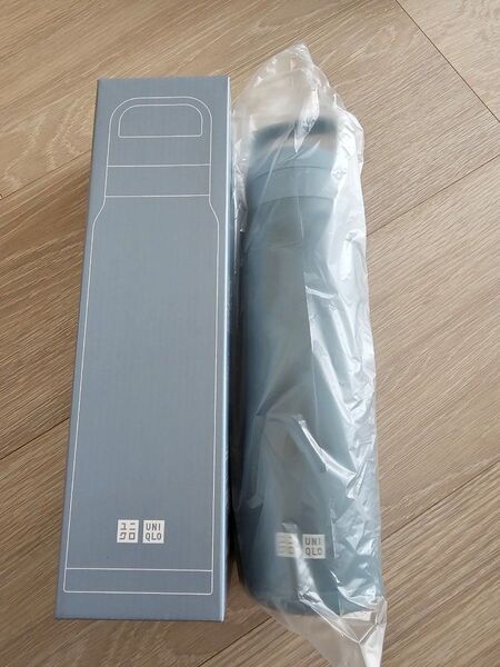 【未使用品】ユニクロ 炭酸対応ステンレスボトル 0.45ml ブルー ユニクロ感謝祭2025 ノベルティ