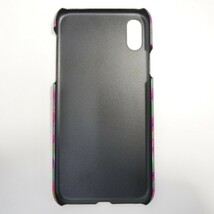 18AW 18FW uniform experiment AUTHENTIC LOGO PHONE CASE for iPhone X レオパード ヒョウ柄 ロゴ アイフォンケース NAVY_画像3