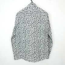 13SS uniform experiment LEOPARD B.D SHIRT コットン 長袖 レオパード ヒョウ柄 ギンガムチェック ボタンダウンシャツ GRAY 1_画像2