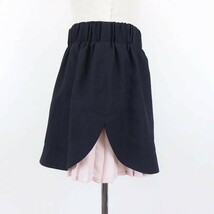 made in Heaven メイド イン ヘブン edie skirt ポリエステル プリーツ レイヤード イージー ミニスカート BLACK ONE_画像3