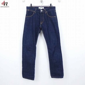 GDCji-ti-si- высокий талия rigid Denim брюки джинсы INDIGO M