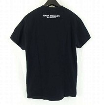 MARK MCNAIRY FOR HEATHER GREY WALL マークマクナイリー Inferior PRINT S/S TEE レオパード柄BOXロゴ Tシャツ BLACK M_画像2