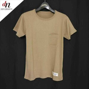 FRANKLIN TAILORED フランクリンテーラード GIZA45 PK-T コットン 半袖 ニット ポケットTEE Tシャツ カットソー BEIGE 2