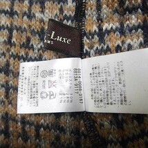 Demi-Luxe BEAMS デミルクス ビームス 7分袖 モヘヤ混ニット バックボタン ブラウン系_画像8