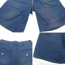 Bleu de Paname ブルー ドゥ パナム コットン ショートパンツ ショーツ ハーフパンツ NAVY 28_画像4