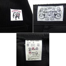 Gauntlets ガントレッツ Corduroy Cropped Pant コーデュロイ クロップド パンツ BLACK S_画像9