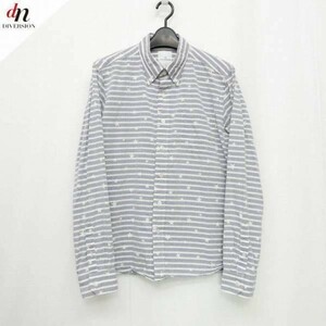 12SS uniform experiment ユニフォームエクスペリメント L/S STAR PRINT BORDER B.D SHIRT 長袖 スター ボーダー ボタンダウンシャツ 2