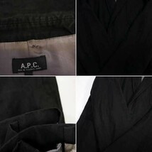 A.P.C. アーペーセー コットン 2B テーラードジャケット BLACK S_画像6