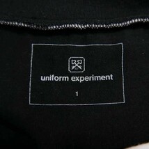 17AW 17FW uniform experiment ユニフォームエクスペリメント LAYERD TEE コットン 半袖 ロゴ刺繍 レイヤード Tシャツ カットソー WHITE 1_画像6