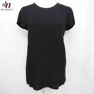 ISABEL MARANT ETOILE イザベルマラン エトワール 半袖 カットオフ タックデザイン カットソー Tシャツ BLACK 36