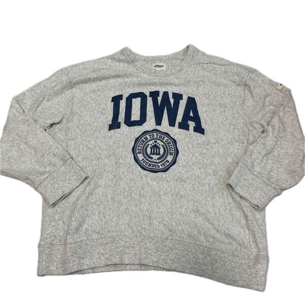 IOWA ロゴ スウェット トレーナー 薄手