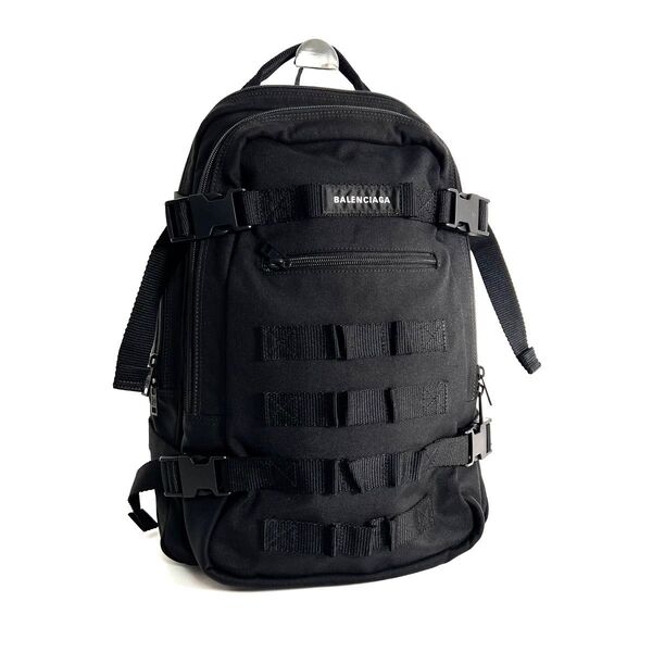 【価格相談可能】極美品 BALENCIAGA バレンシアガ アーミー スペース スモール バックパック ブラック リュックサック