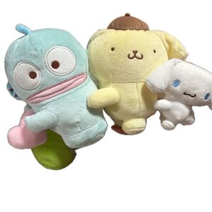 ぬいぐるみ 3個セット サンリオ ポムポムプリン シナモロール ハンギョドン