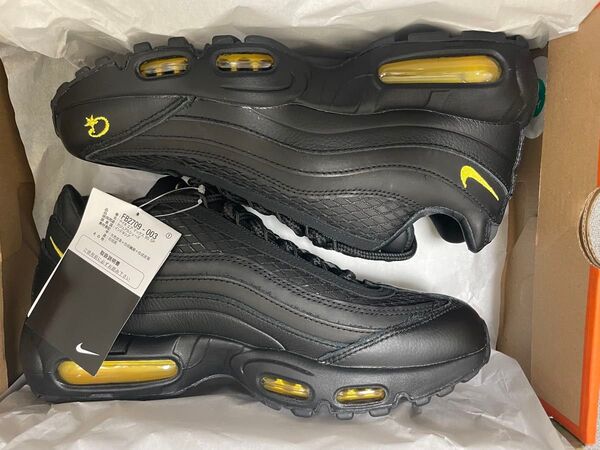Corteiz × Nike Air Max 95 "Black and Tour Yellow" 26.5cm