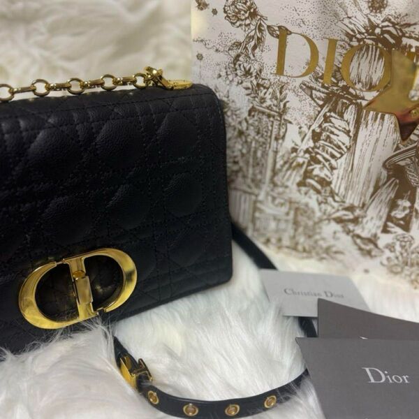 Dior Caro カロ ミディアム ショルダーバッグ カロ バッグ ミディアムカナージュ カーフスキン クリスチャンディオール